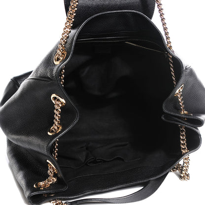 Chanel Canvas Large Deauville Tote Dark Blue 5 of 8