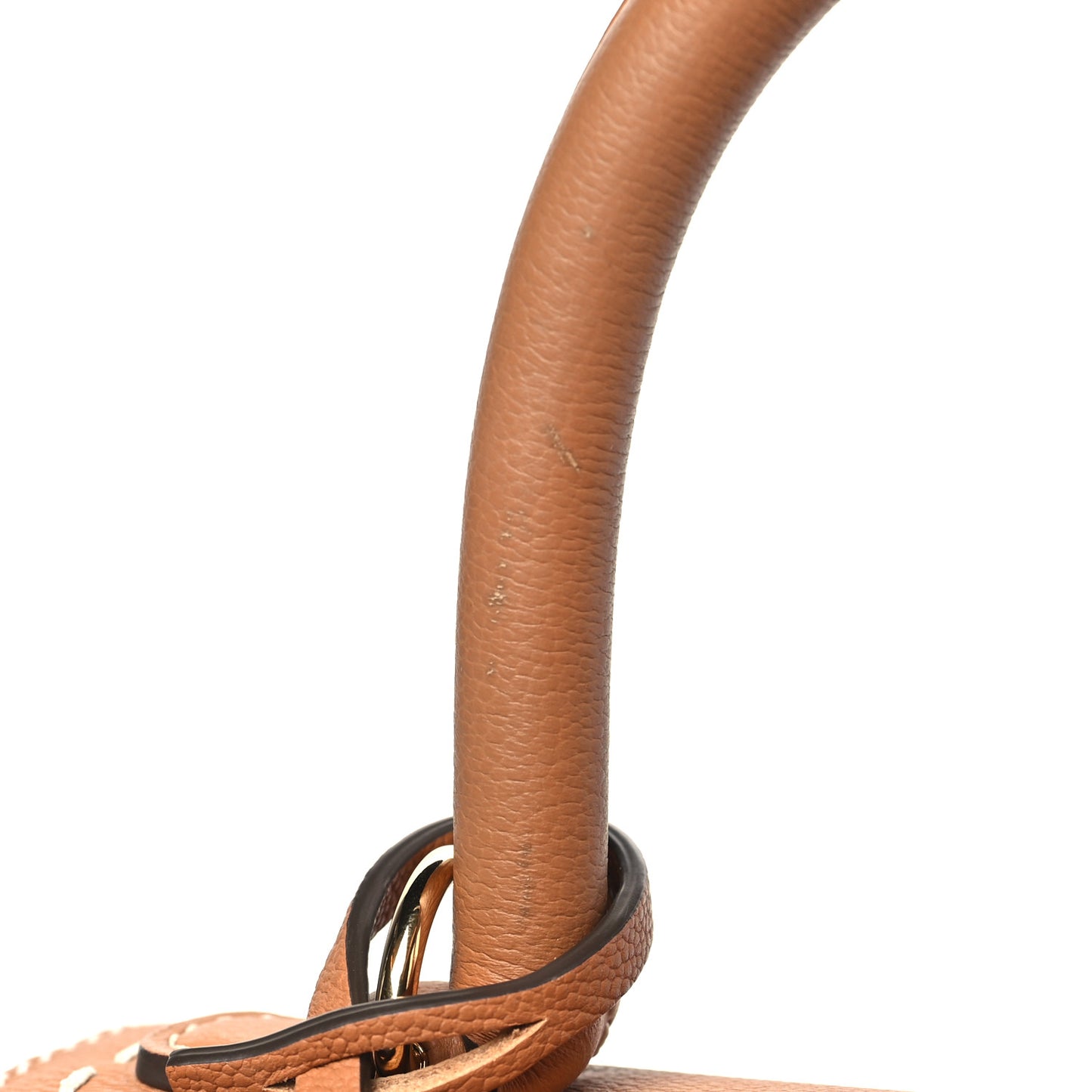 Grained Rodeo Calfskin Surpique Mini Brillant Satchel Vegetal Ivory
