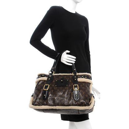 Louis Vuitton Patent Monogram Shearling Sac Thunder 2 of 11