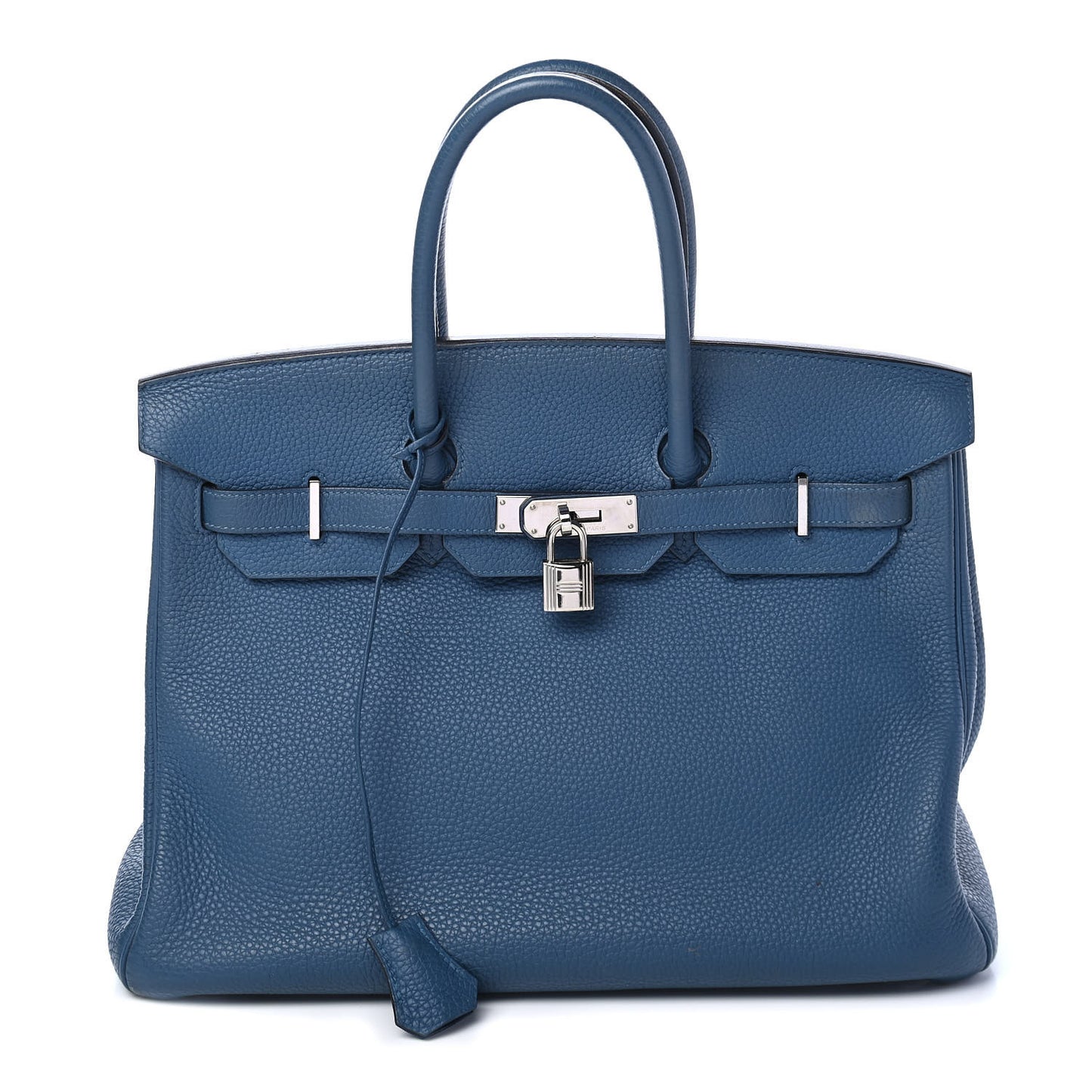 Taurillon Clemence Birkin 35 Bleu Thalassa