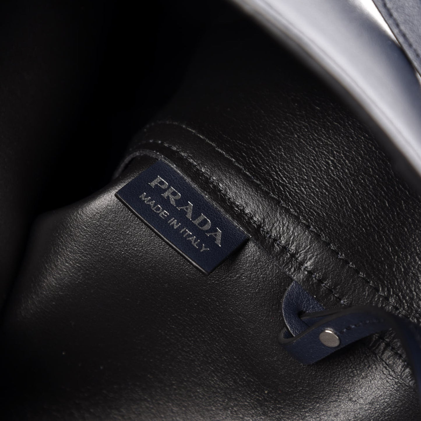 Calfskin Concept Shopper Tote Black Astrale