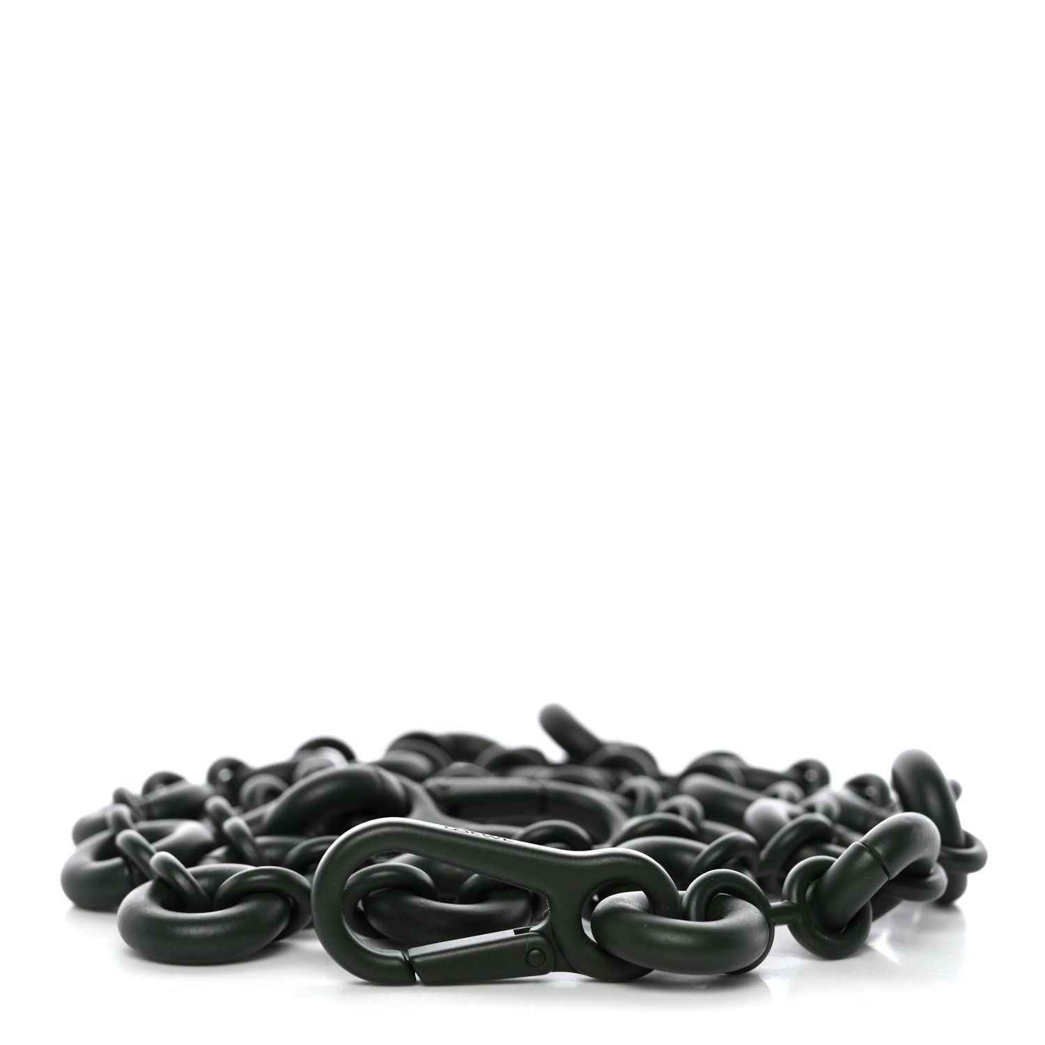 Loewe Brass Monochrome Donut Chain Shoulder Strap Olive Green 1 of 4