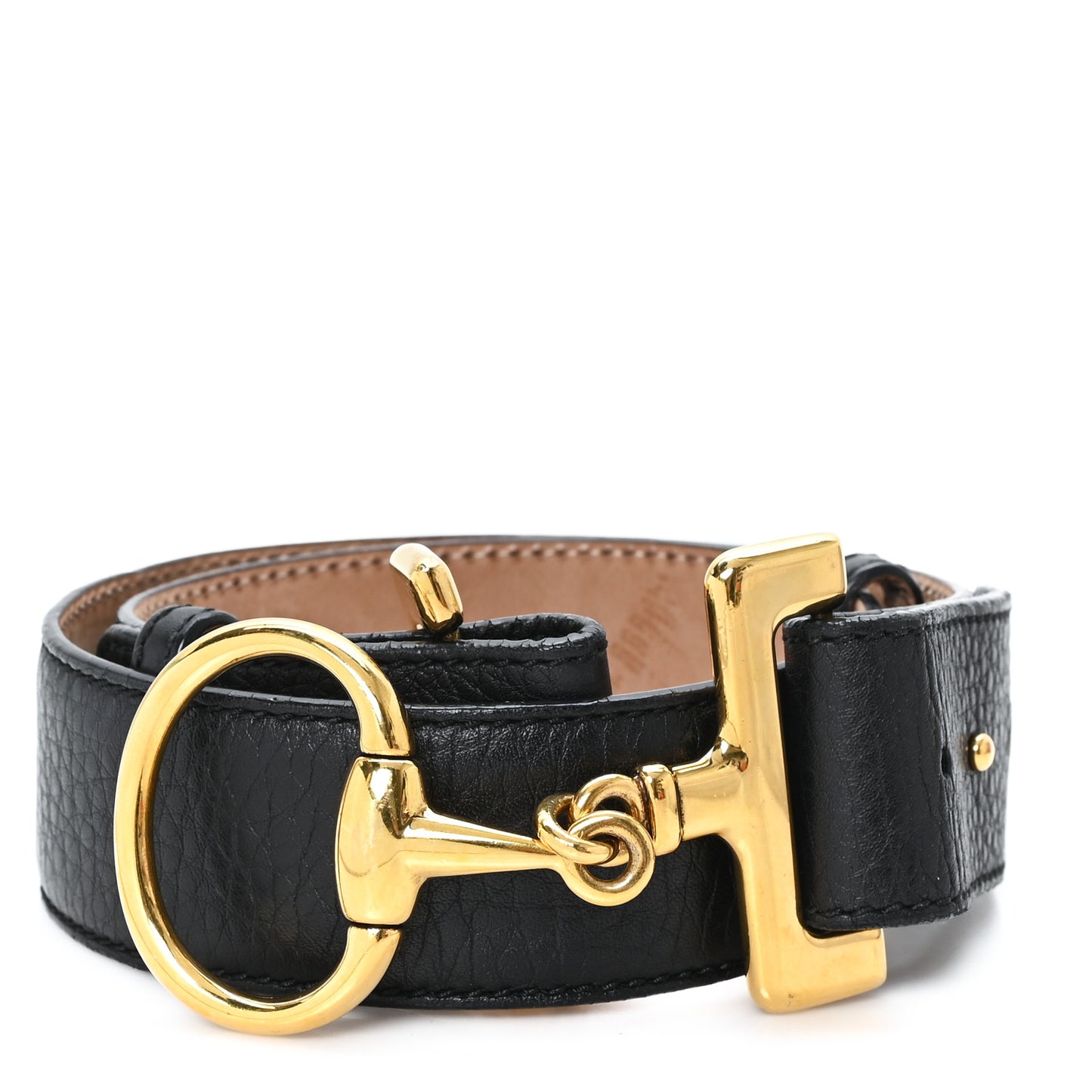 Calfskin Horsebit Belt 85 34 Black