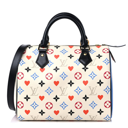 Louis Vuitton Game On Speedy Bandouliere 25 White 1 of 9