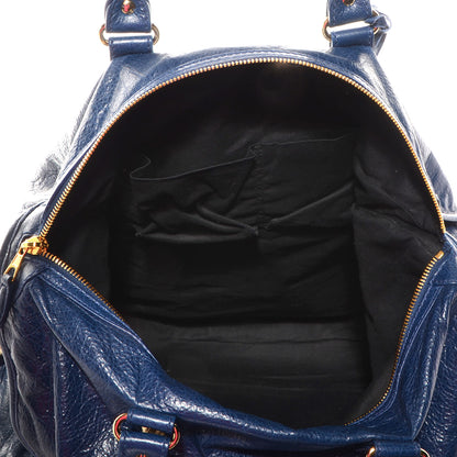 Balenciaga Agneau Giant 12 Gold Hardware Convertible Tote Bleu Mineral 5 of 11