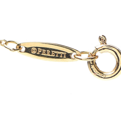 Tiffany 18K Yellow Gold Diamond .40ct Elsa Peretti Diamonds by the Yard Pendant Necklace 4 of 7