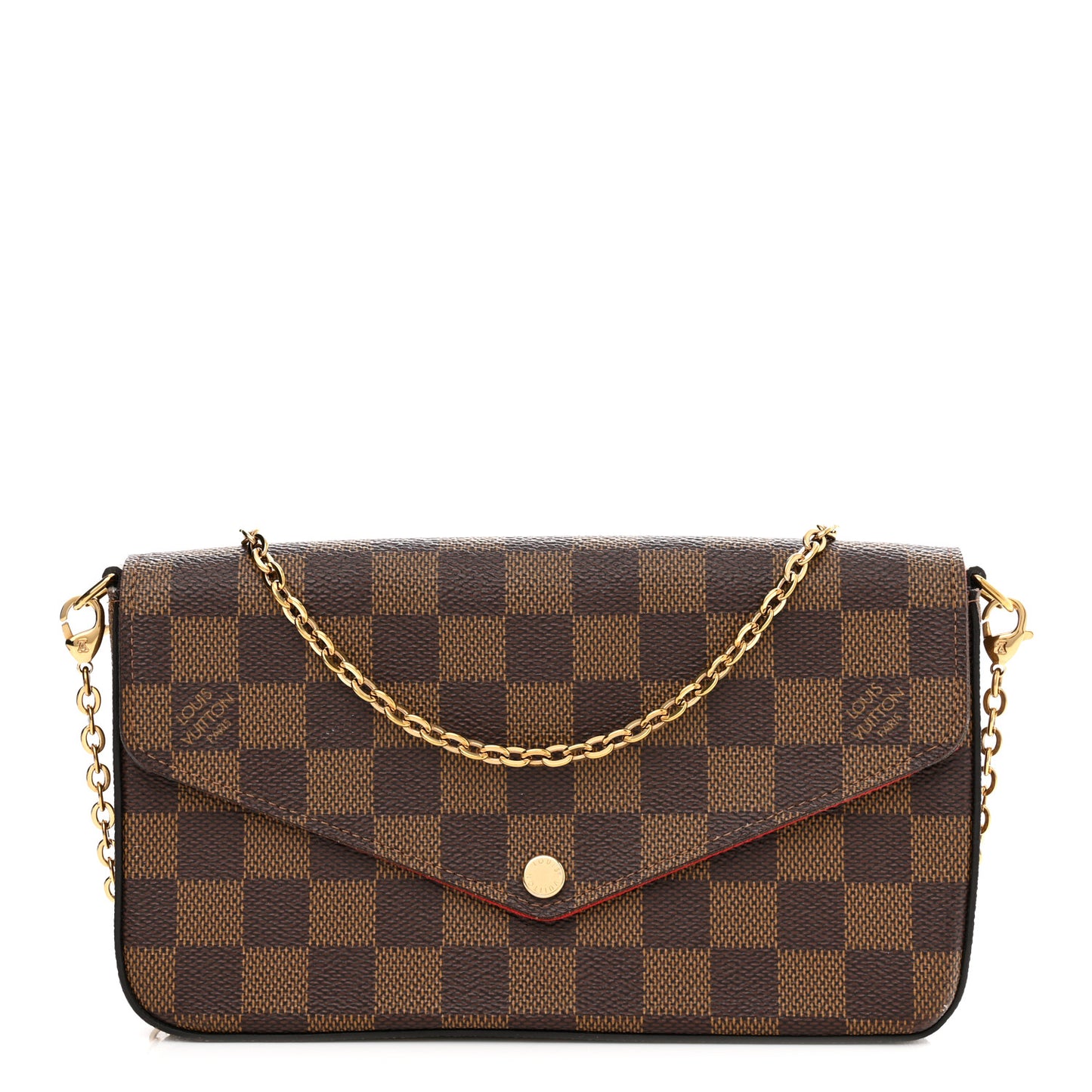 Damier Ebene Pochette Felicie Chain Wallet