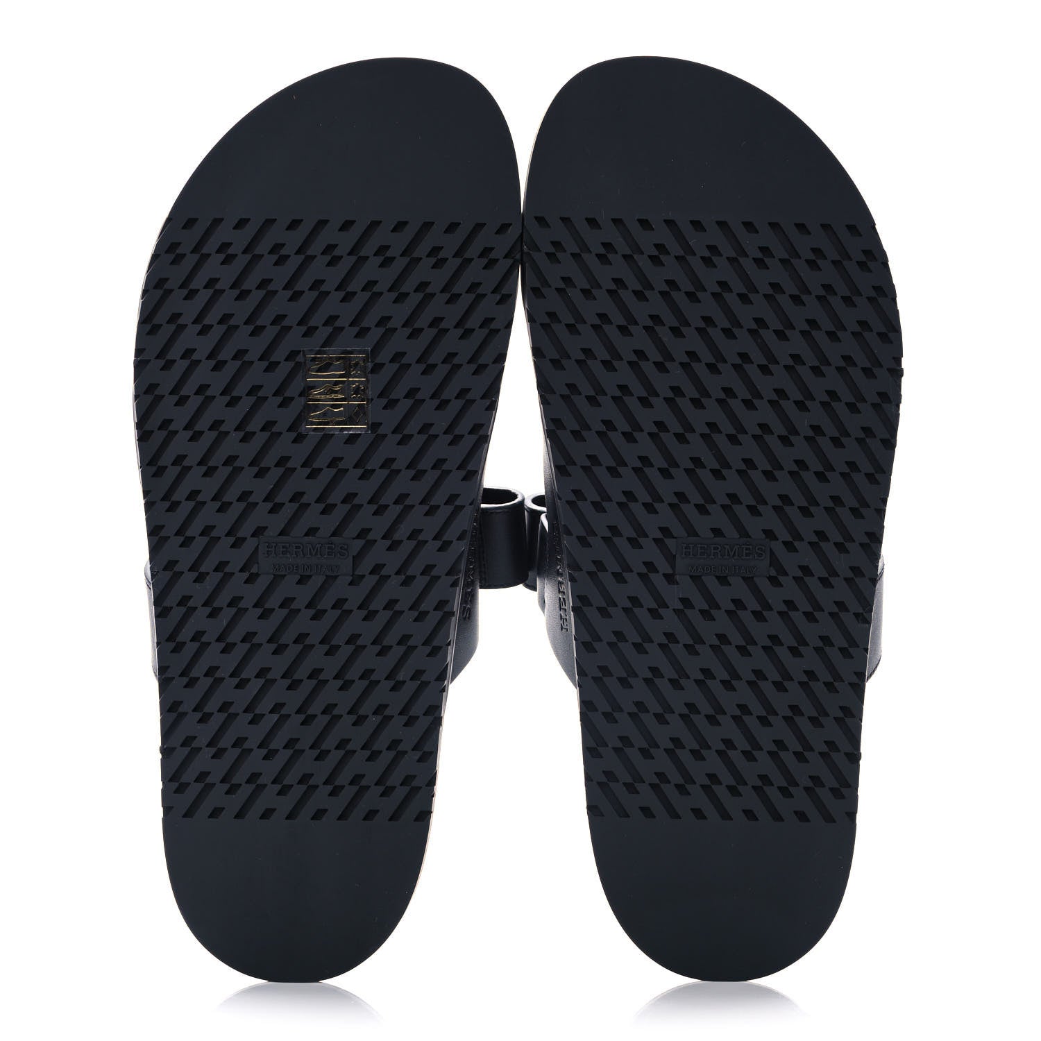 Hermes Calfskin Womens Chypre Sandals 41 Black 5 of 9