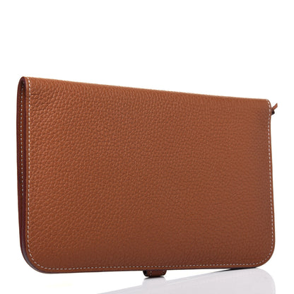 Hermes Togo Dogon Duo Wallet Gold 2 of 14