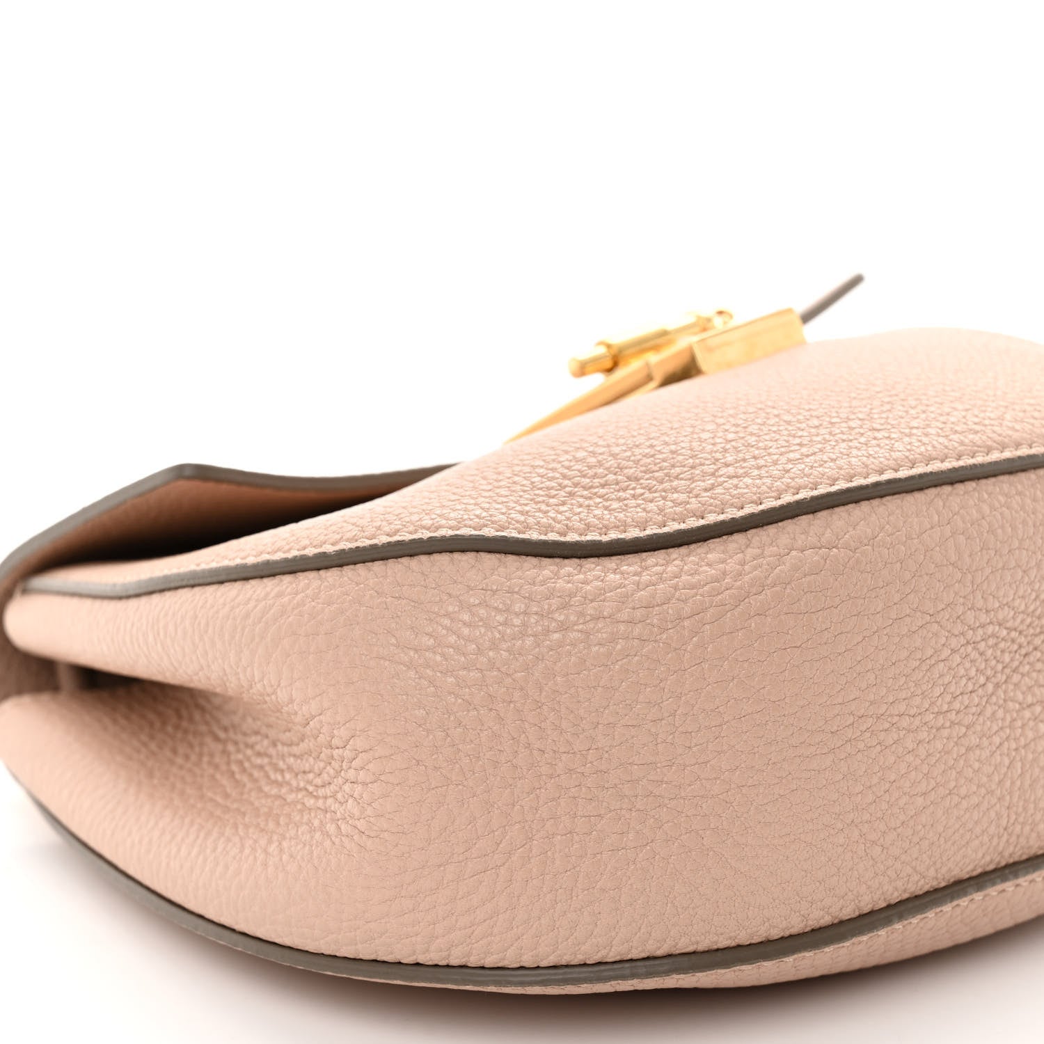 Chloe Grained Lambskin Medium Drew Shoulder Bag Cement Pink 9 of 12