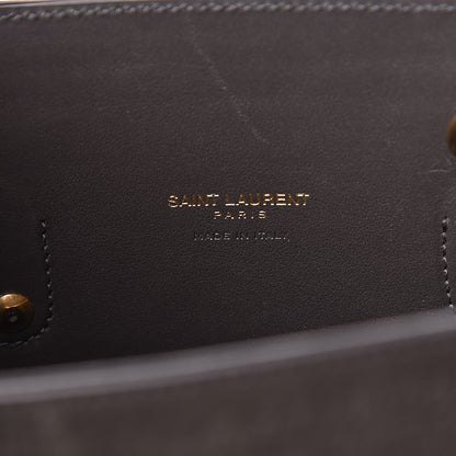 Saint Laurent Crocodile Embossed Nubuck Baby Sac De Jour Dark Anthracite 6 of 12