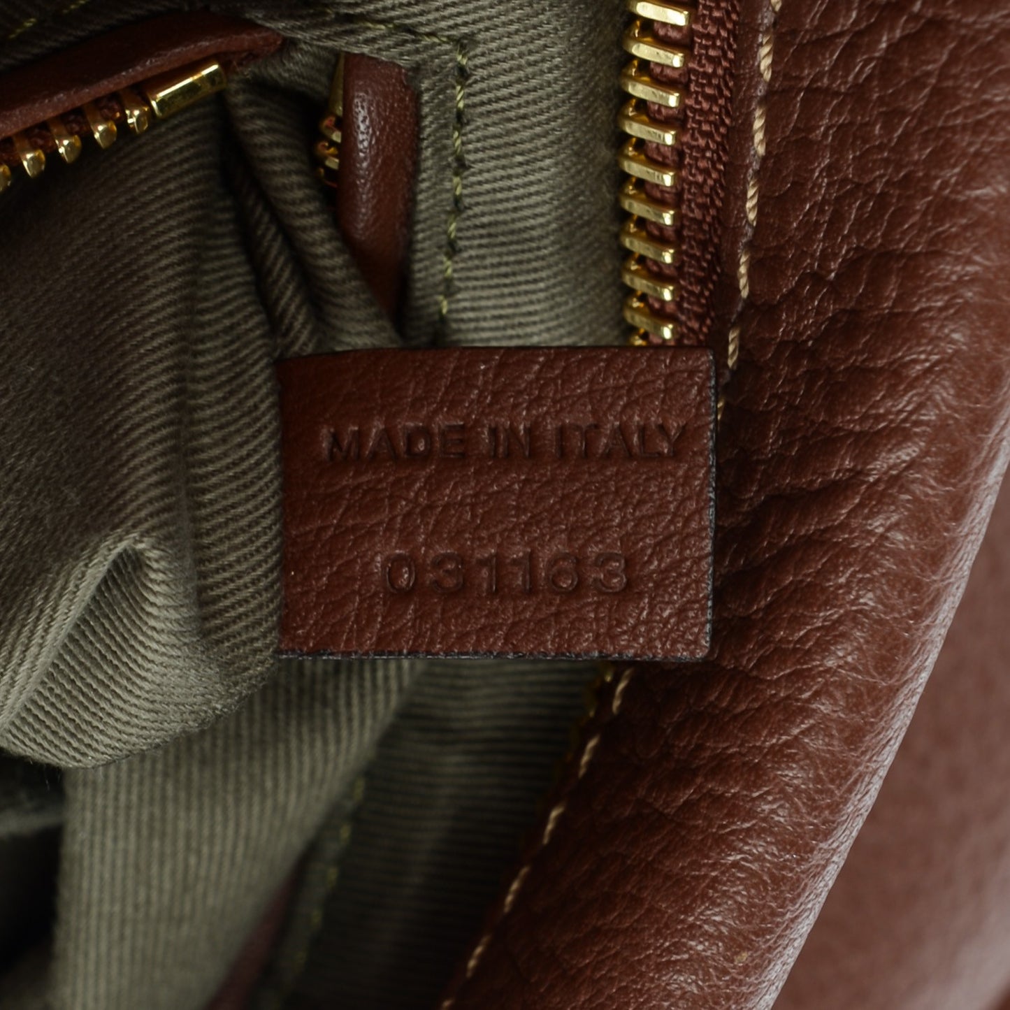 Calfskin Large Marcie Satchel Ebony