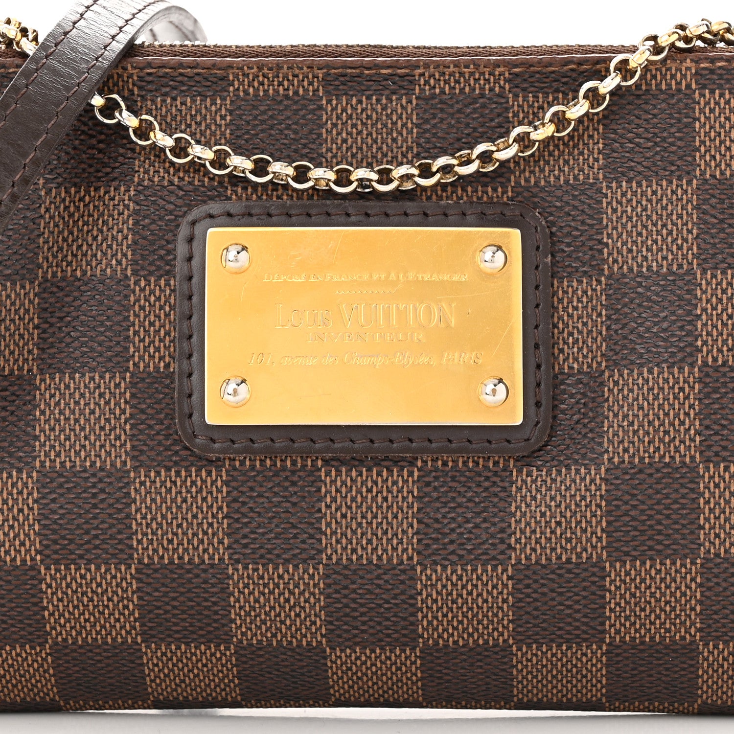 Louis Vuitton Damier Ebene Eva Clutch 8 of 11
