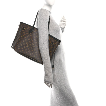 Louis Vuitton Monogram Calfskin Neo Neverfull Inside Out MM Black 2 of 15