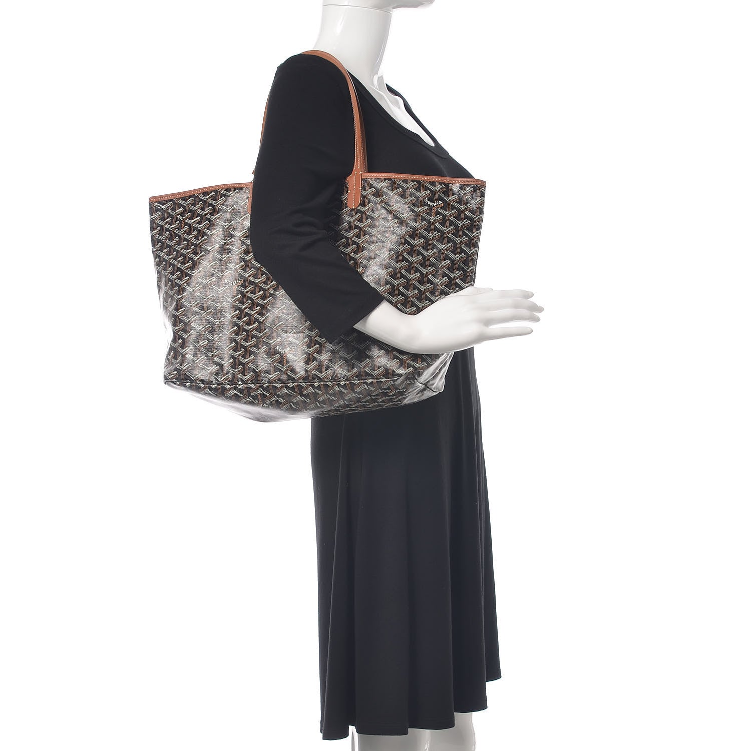 Goyard Goyardine Saint Louis PM Black Gold 2 of 12