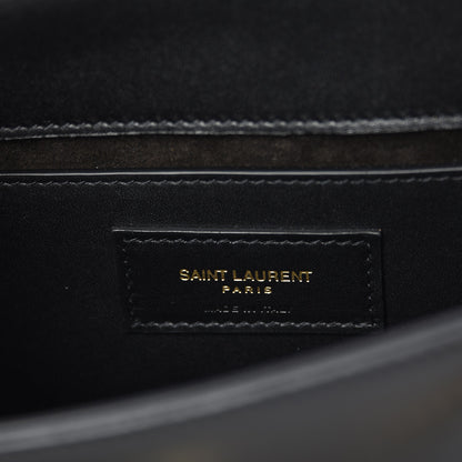 Saint Laurent Calfskin Monogram Medium Kate Tassel Satchel Black 6 of 6