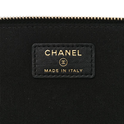Chanel Lambskin Quilted Small Top Handle Vanity Case With Chain Black 6 of 10