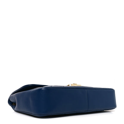 Chanel Lambskin Quilted Large Chic With Me Flap Navy 3 of 9