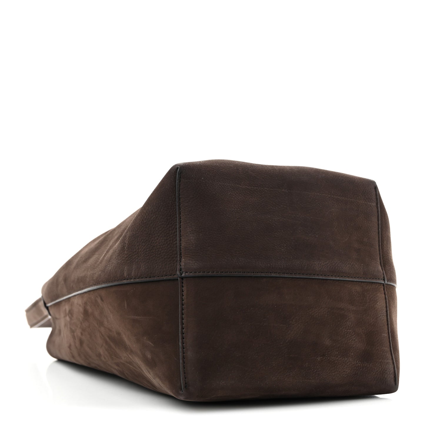 Suede Calfskin Medium N/S Park Tote Wood Brown