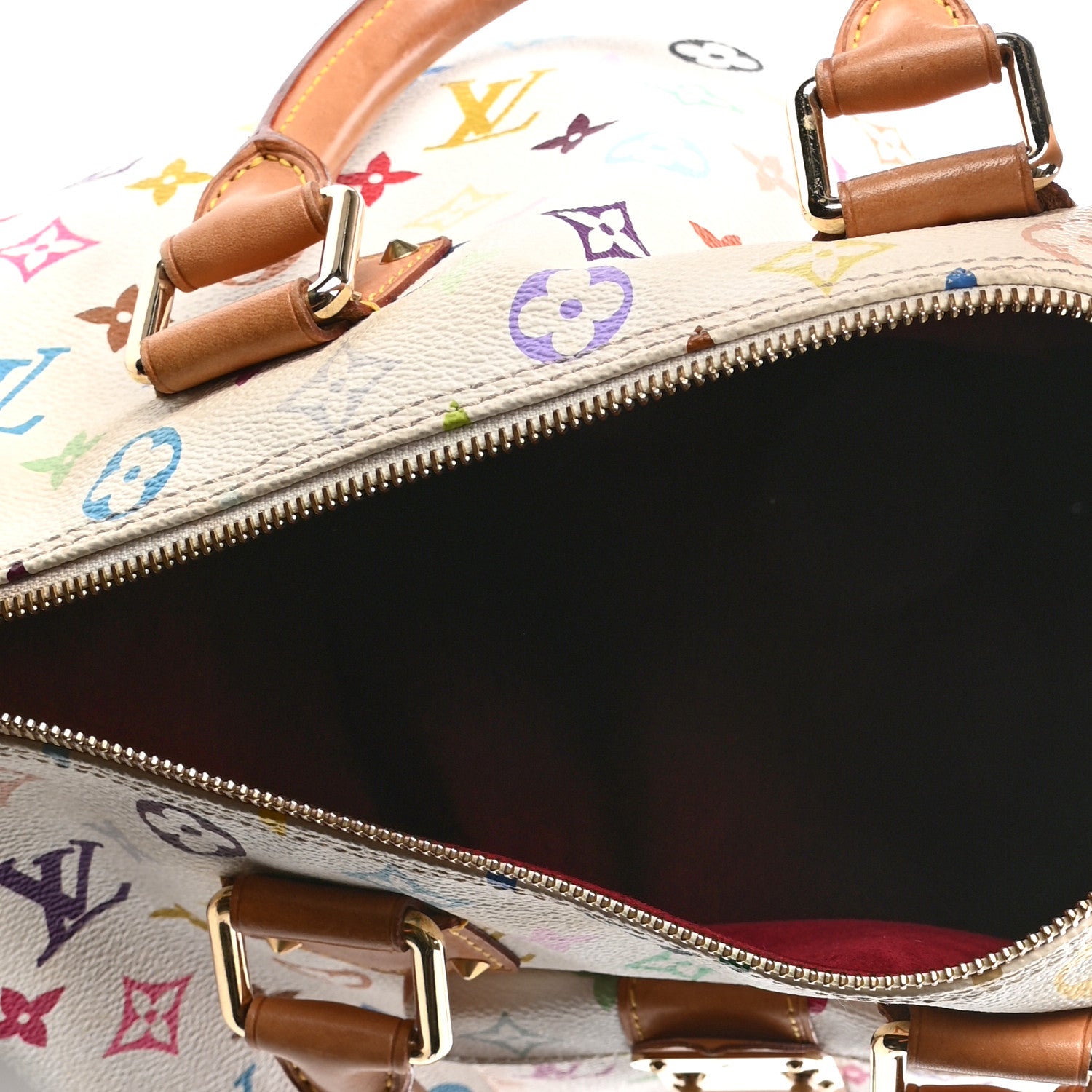 Louis Vuitton Monogram Multicolor Speedy 30 White 4 of 4