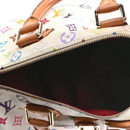 Louis Vuitton Monogram Multicolor Speedy 30 White 4 of 4