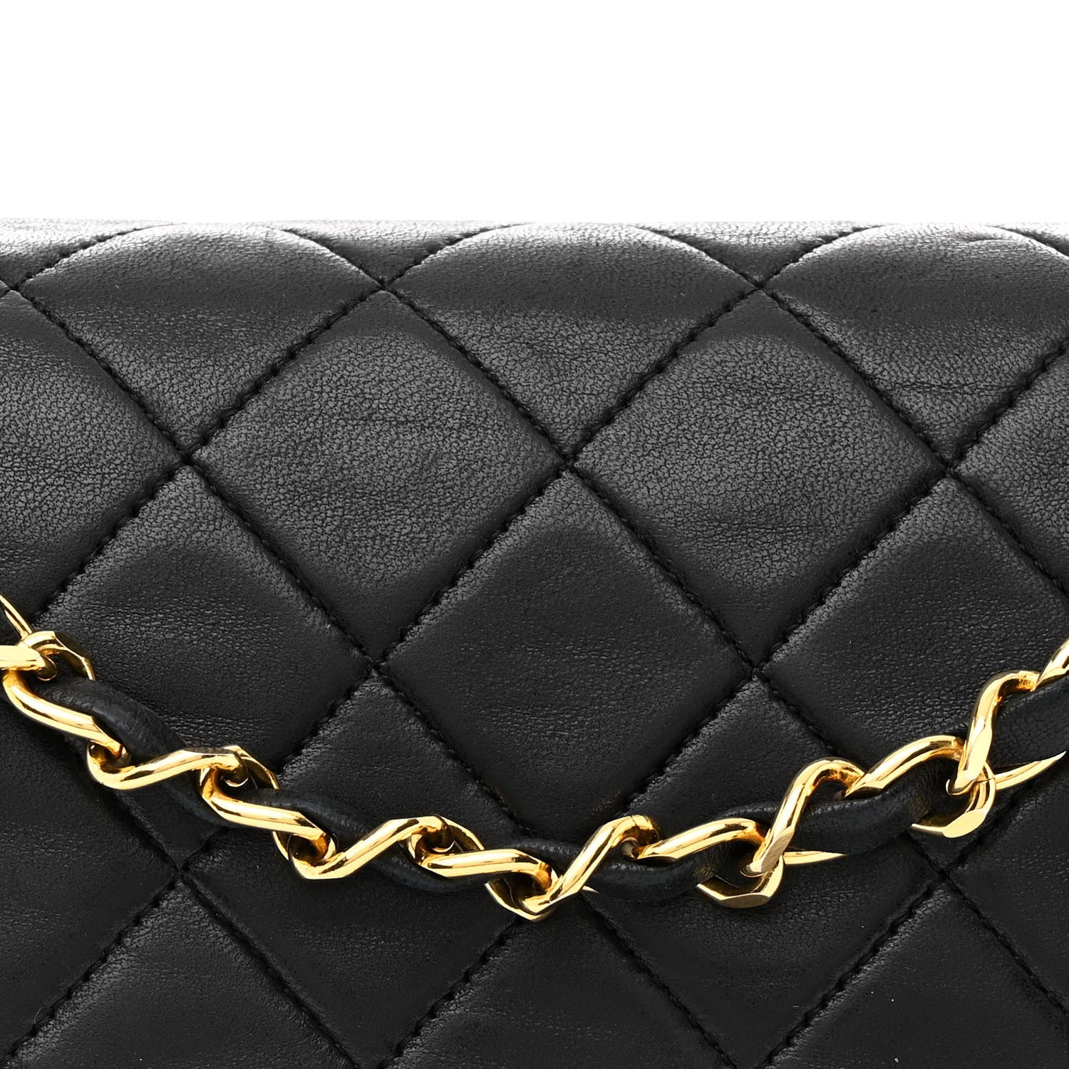 Chanel Lambskin Quilted Medium Double Flap Navy 9 of 12