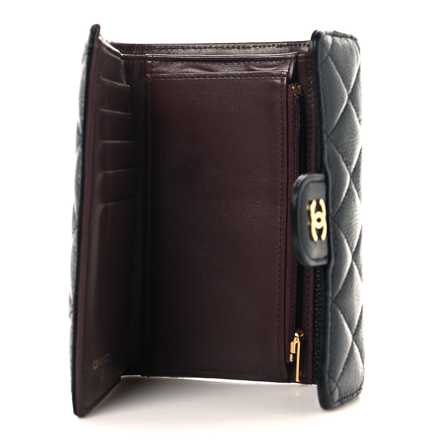 小物 CHANEL MEDIUM FLAP WALLET Chanel Caviar Quilted Medium Flap Wallet Black 1882197 – FASHIONPHILE