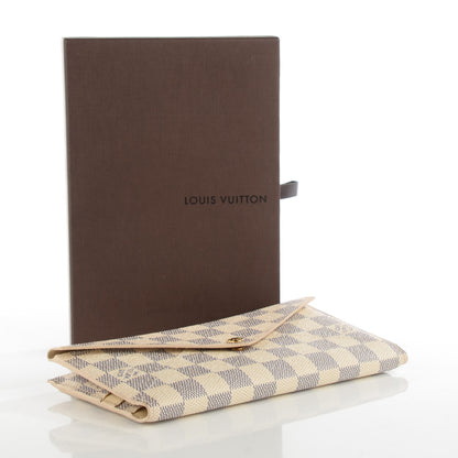Louis Vuitton Damier Azur Long Origami Wallet 4 of 7