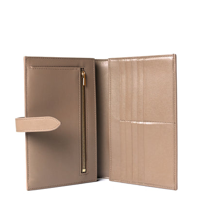 Celine Grained Calfskin Large Multifunction Strap Wallet Taupe 6 of 8