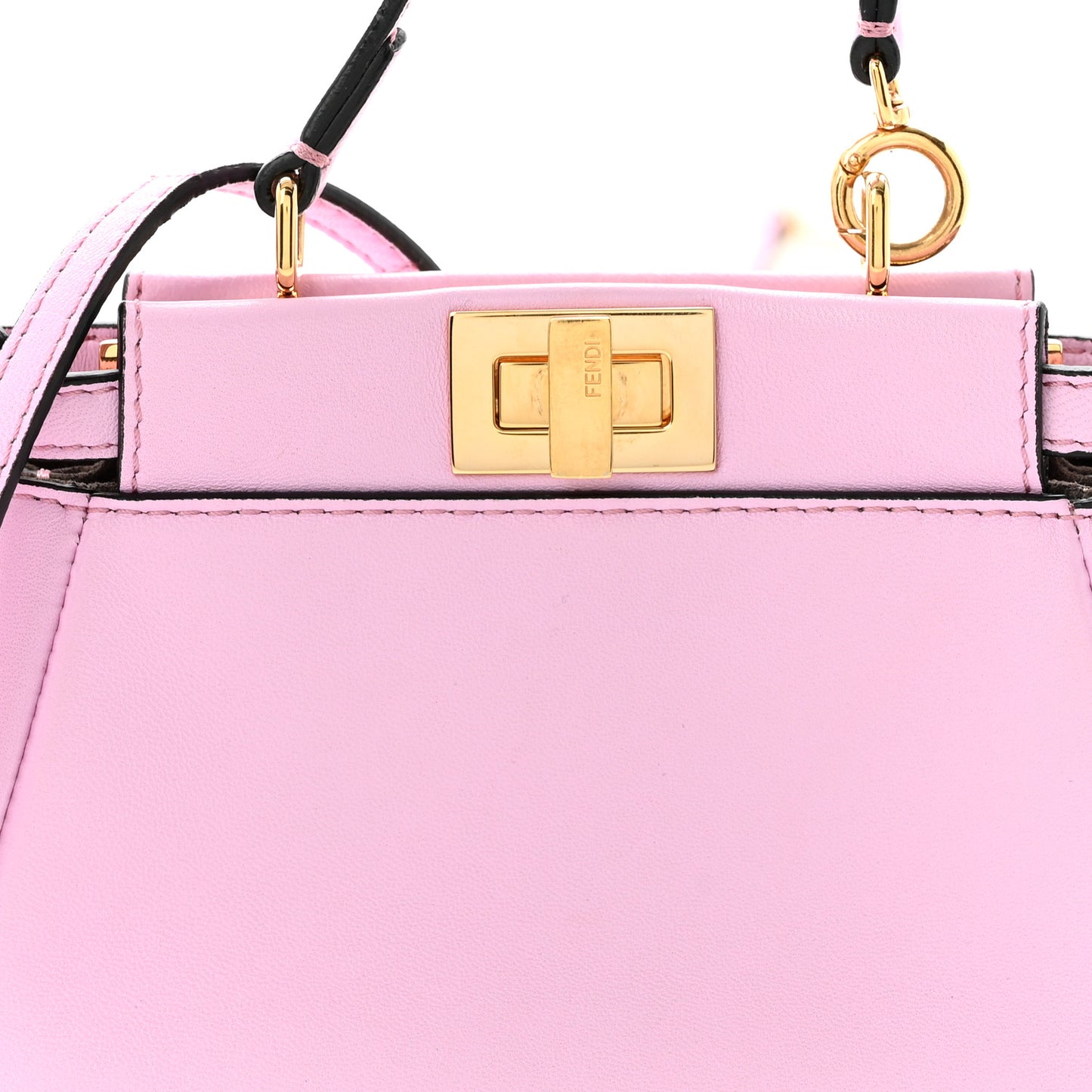 Shiny Nappa Micro Peekaboo Iconic Satchel Lavanda