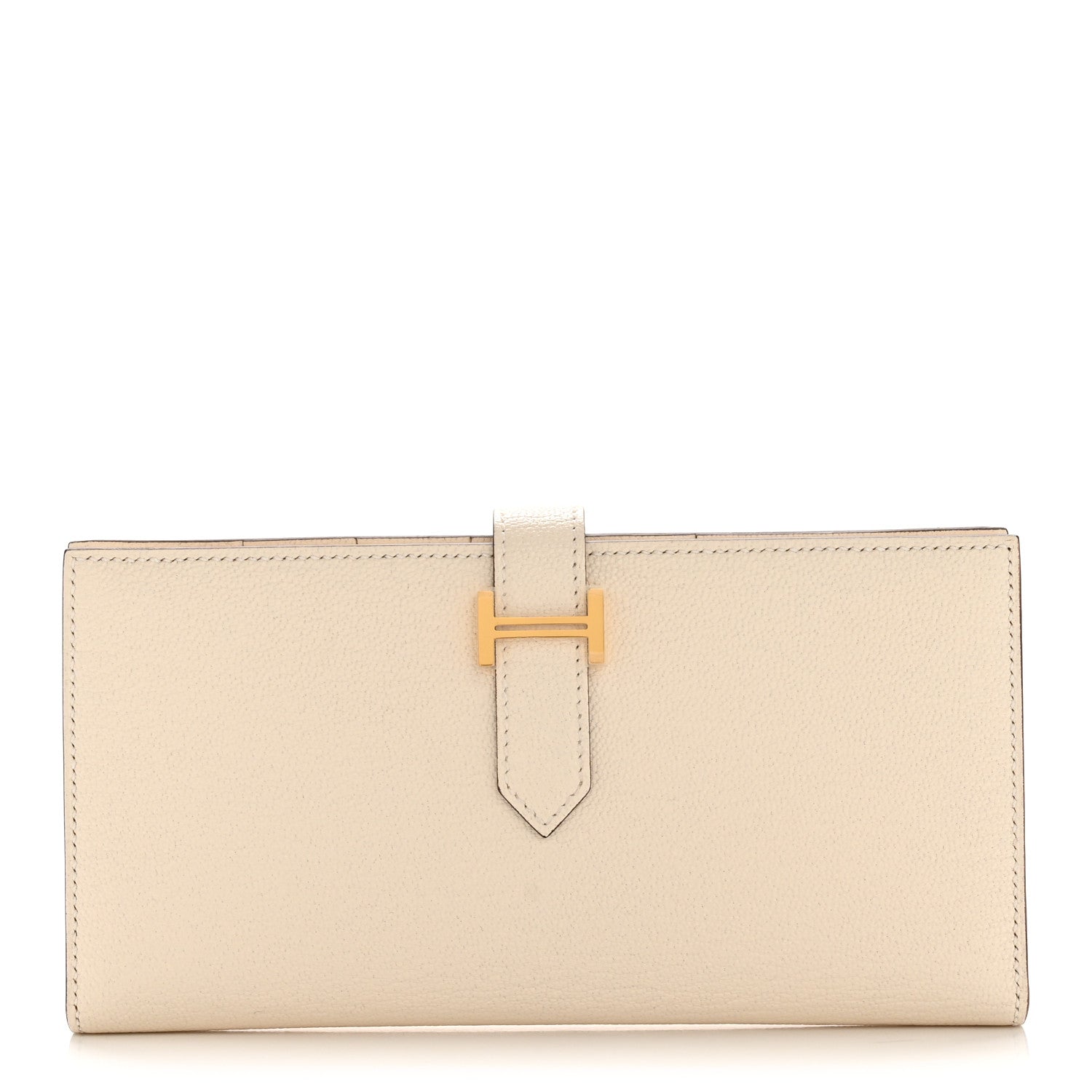 Hermes Chevre Mysore Bearn Gusset Wallet Nata 1 of 9