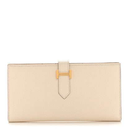 Hermes Chevre Mysore Bearn Gusset Wallet Nata 1 of 9