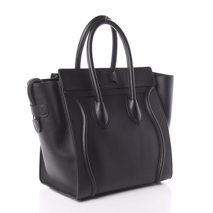Celine Smooth Calfskin Mini Luggage Black 3 of 9