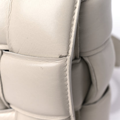 Bottega Veneta Paper Calfskin Maxi Intreccio Padded Cassette Crossbody Bag Chalk 16 of 21