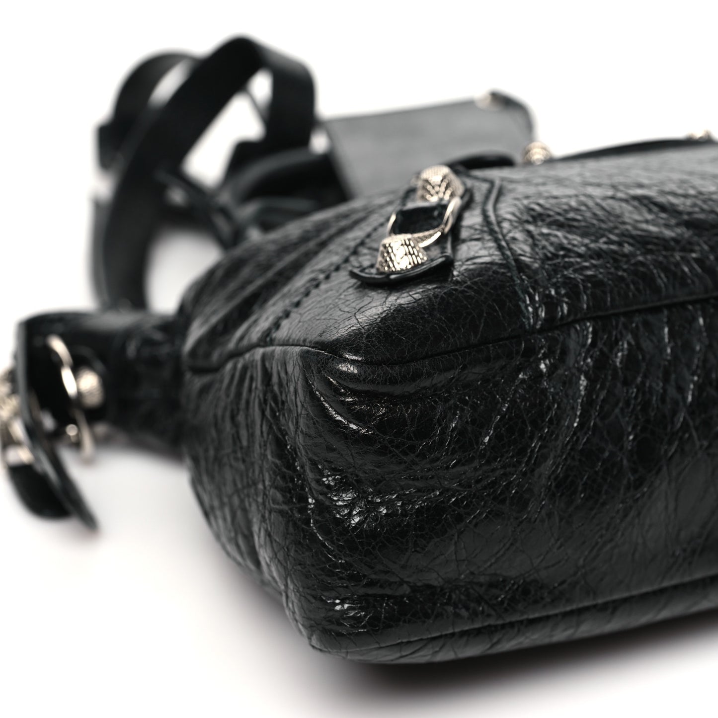 Agneau Giant 12 Silver Hardware Town Black