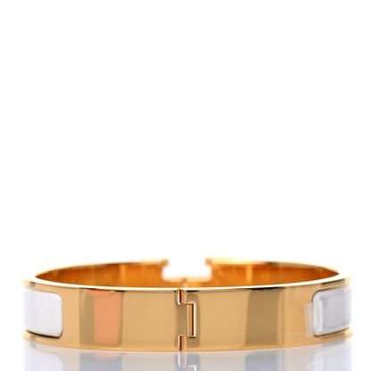 Hermes Enamel Narrow Clic Clac H Bracelet PM White 2 of 4