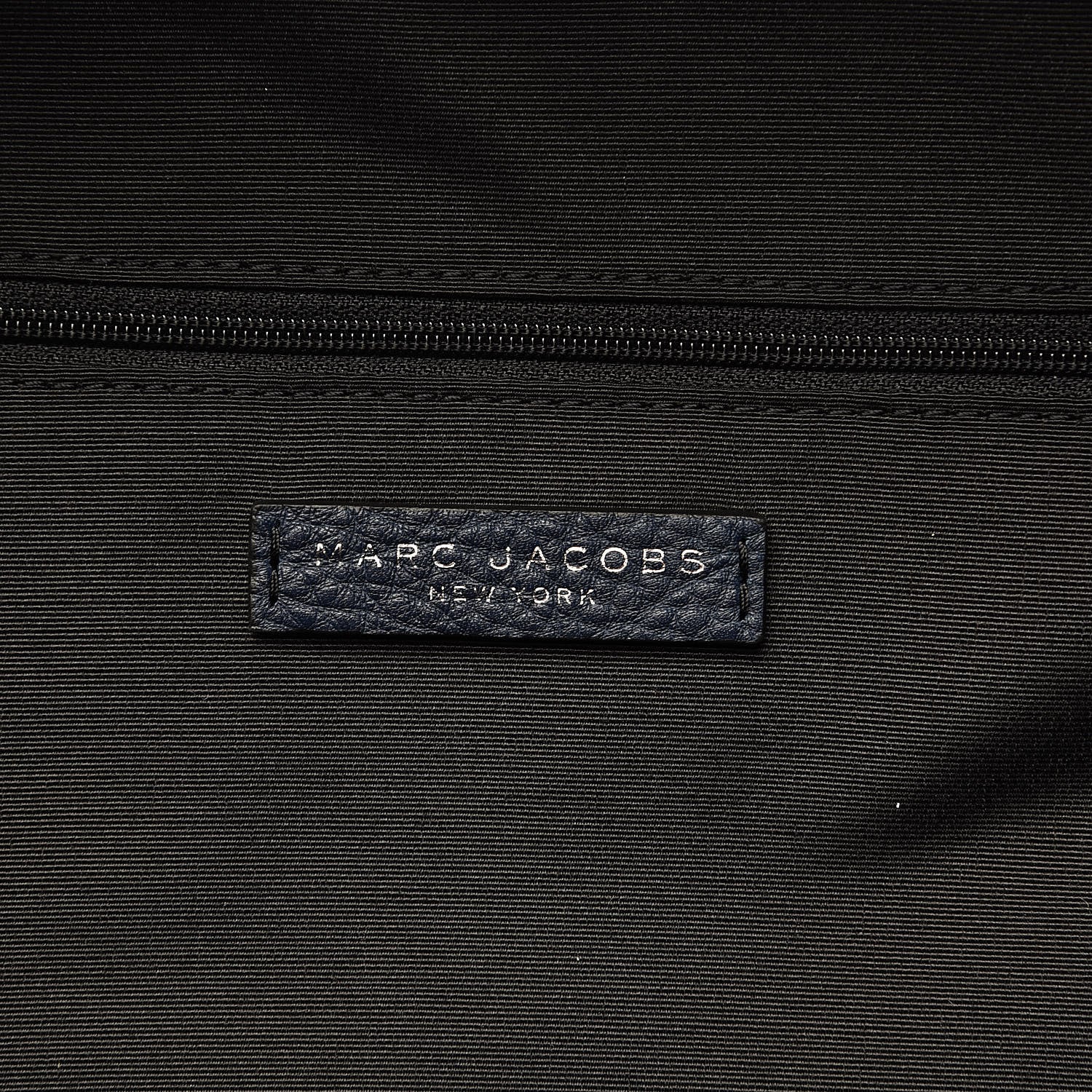 Marc Jacobs Pebbled Calfskin Varsity Backpack French Navy 6 of 9
