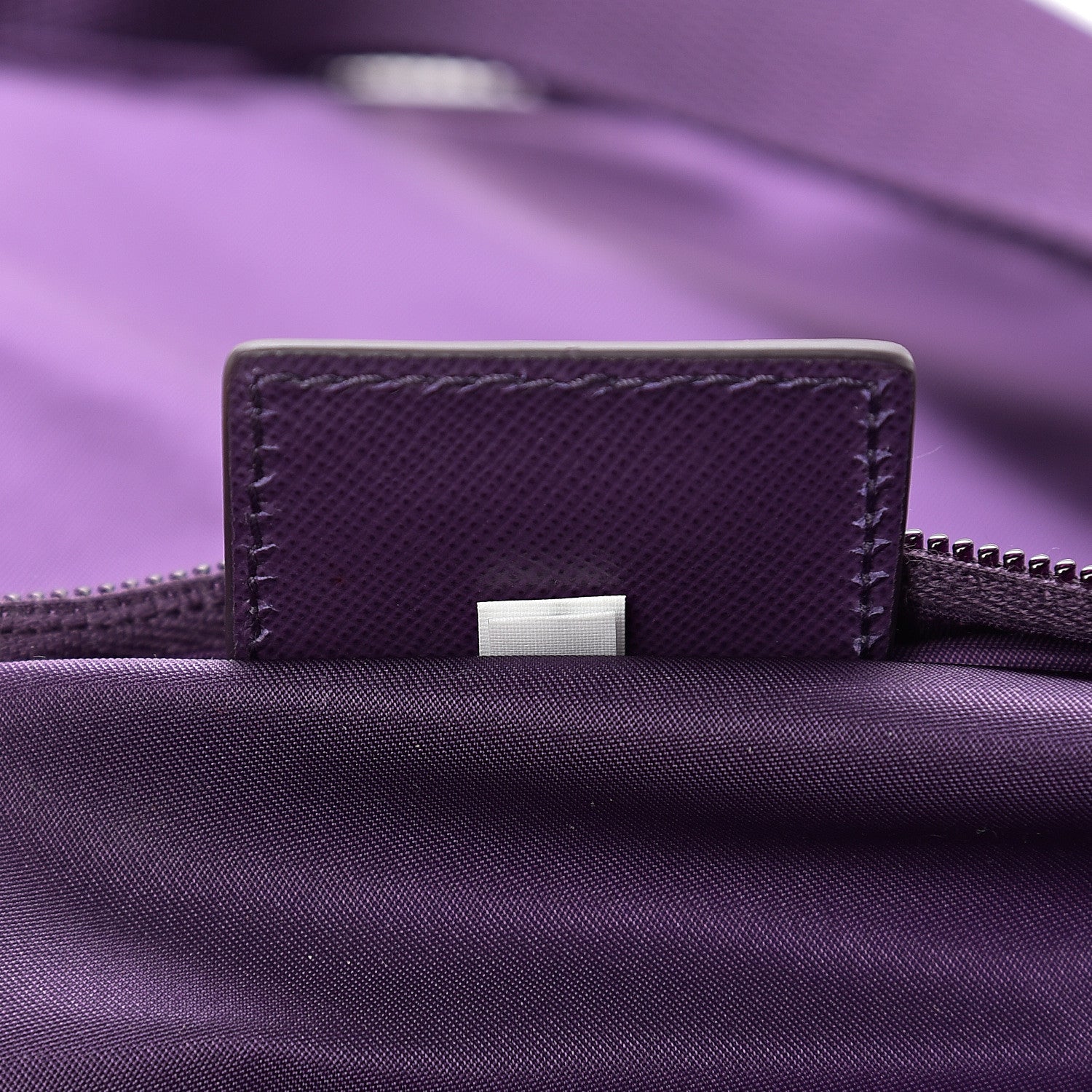 Prada Nylon Vela Saffiano Flat Messenger Bag Ciclamino 6 of 9