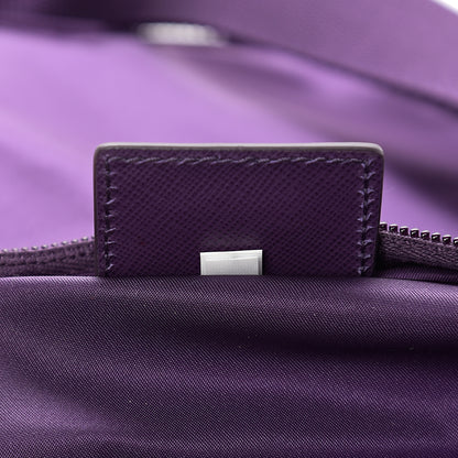 Prada Nylon Vela Saffiano Flat Messenger Bag Ciclamino 6 of 9