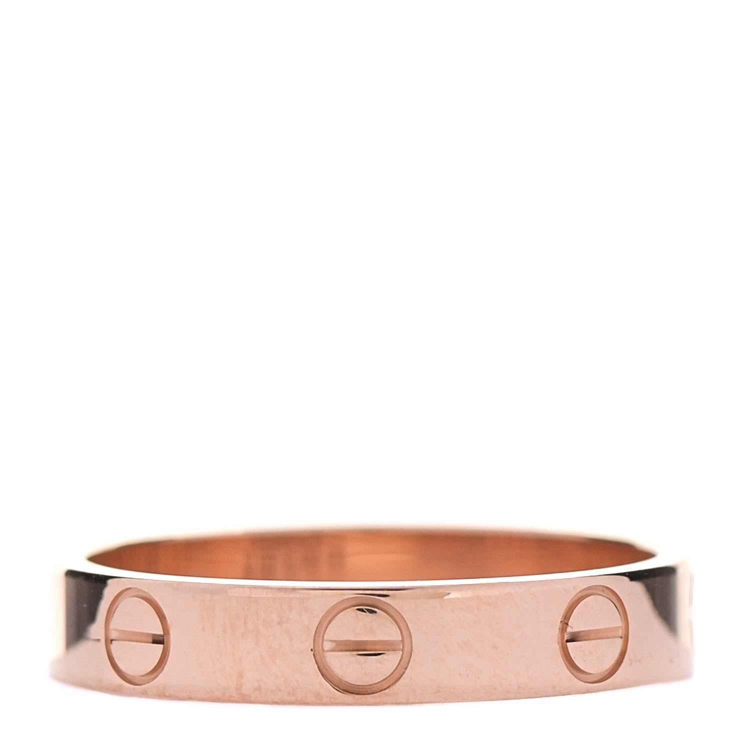 Cartier 18K Pink Gold 3.5mm LOVE Wedding Band Ring 53 6.5 3 of 5
