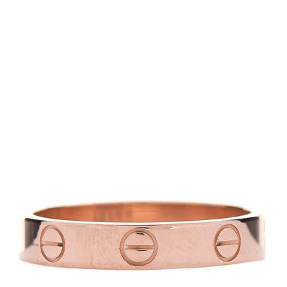 Cartier 18K Pink Gold 3.5mm LOVE Wedding Band Ring 53 6.5 3 of 5