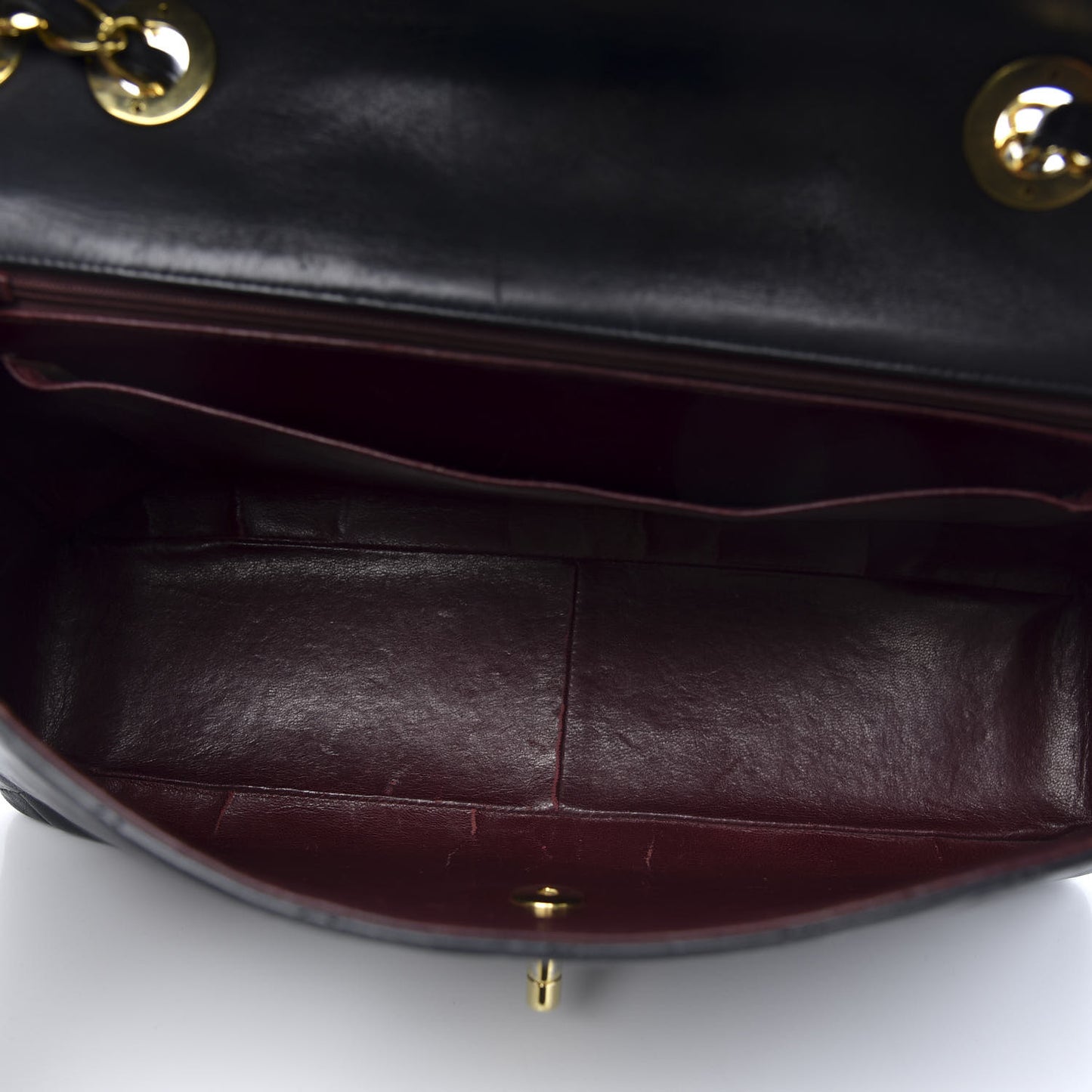 Lambskin Quilted XL Jumbo Single Flap Black