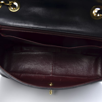 Chanel Lambskin Quilted XL Jumbo Single Flap Black 5 of 14