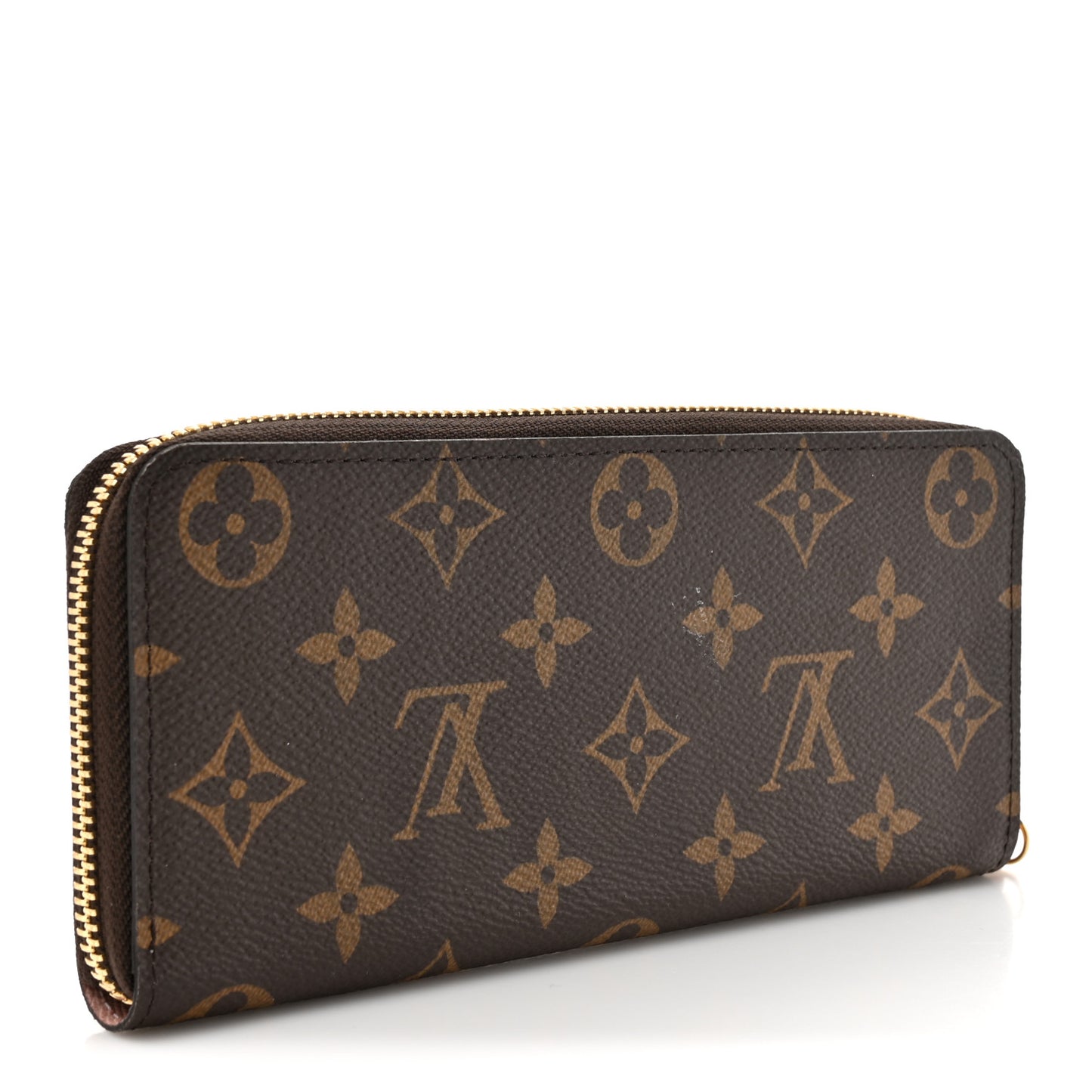 Monogram Clemence Wallet Rose Ballerine