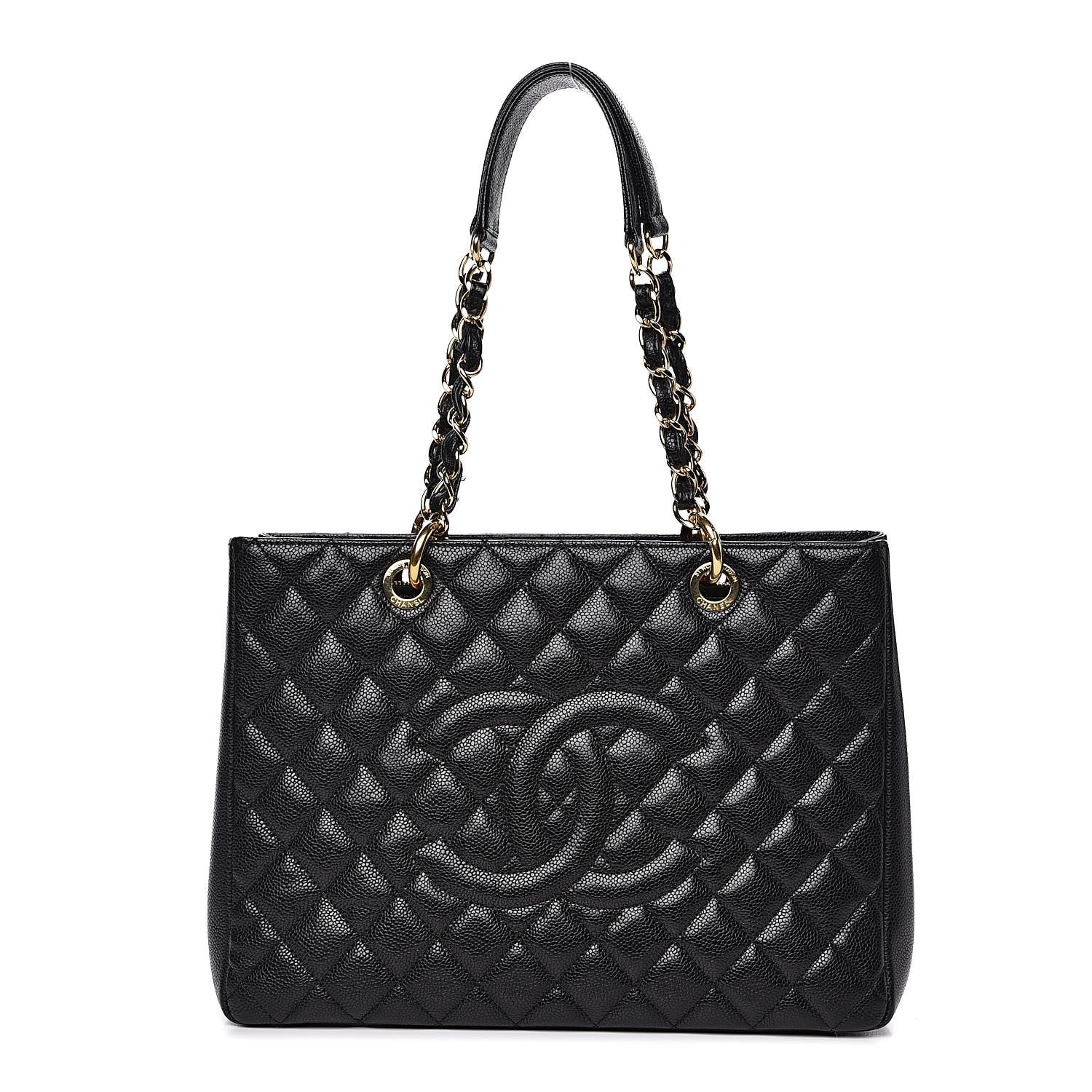 Chanel Caviar Quilted Grand Shopping Tote GST Black 1 of 11