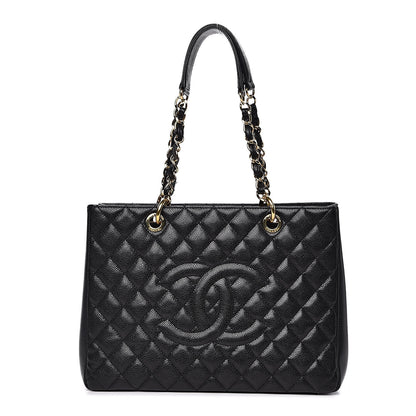 Chanel Caviar Quilted Grand Shopping Tote GST Black 1 of 11
