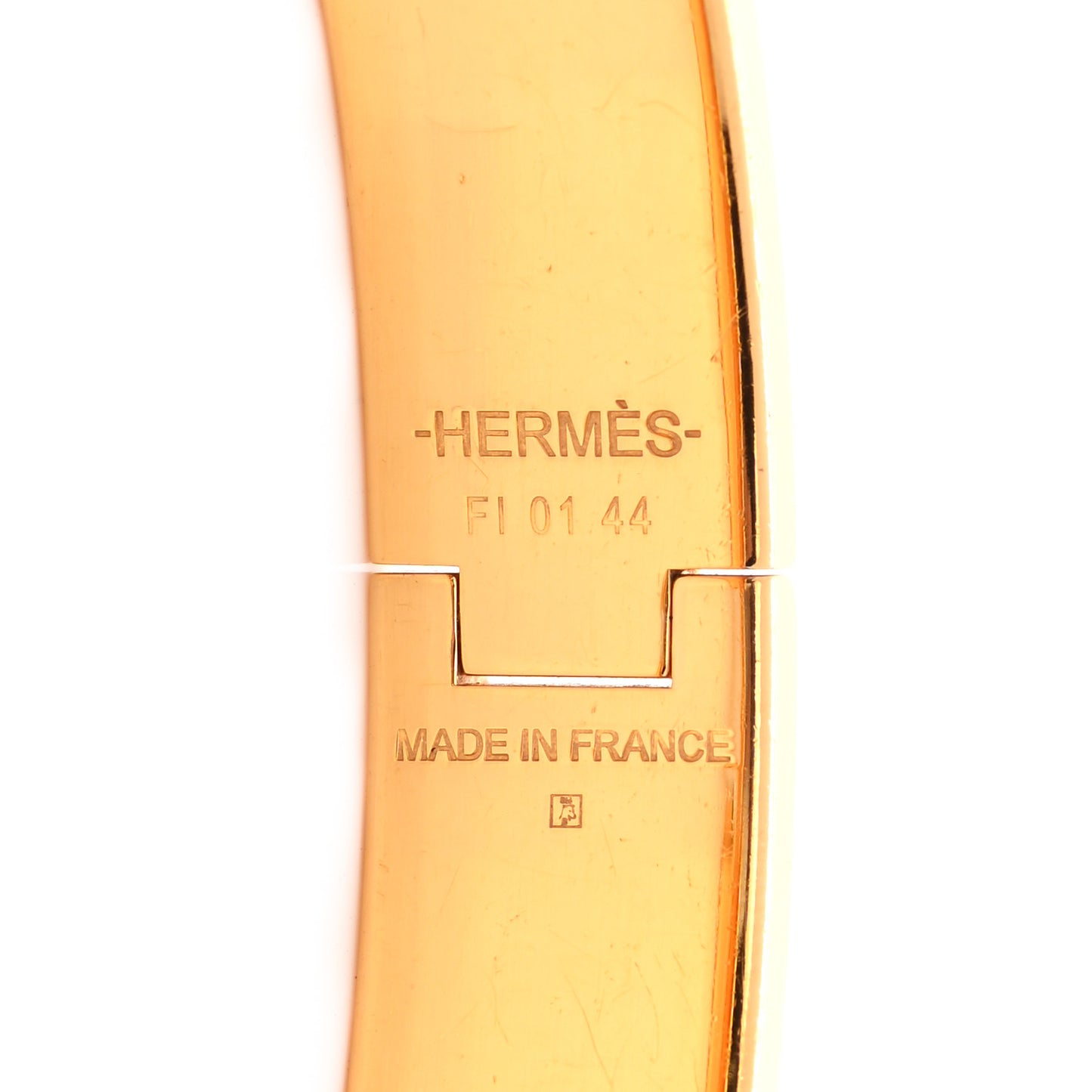 Enamel Narrow Clic Clac H Bracelet PM Orange