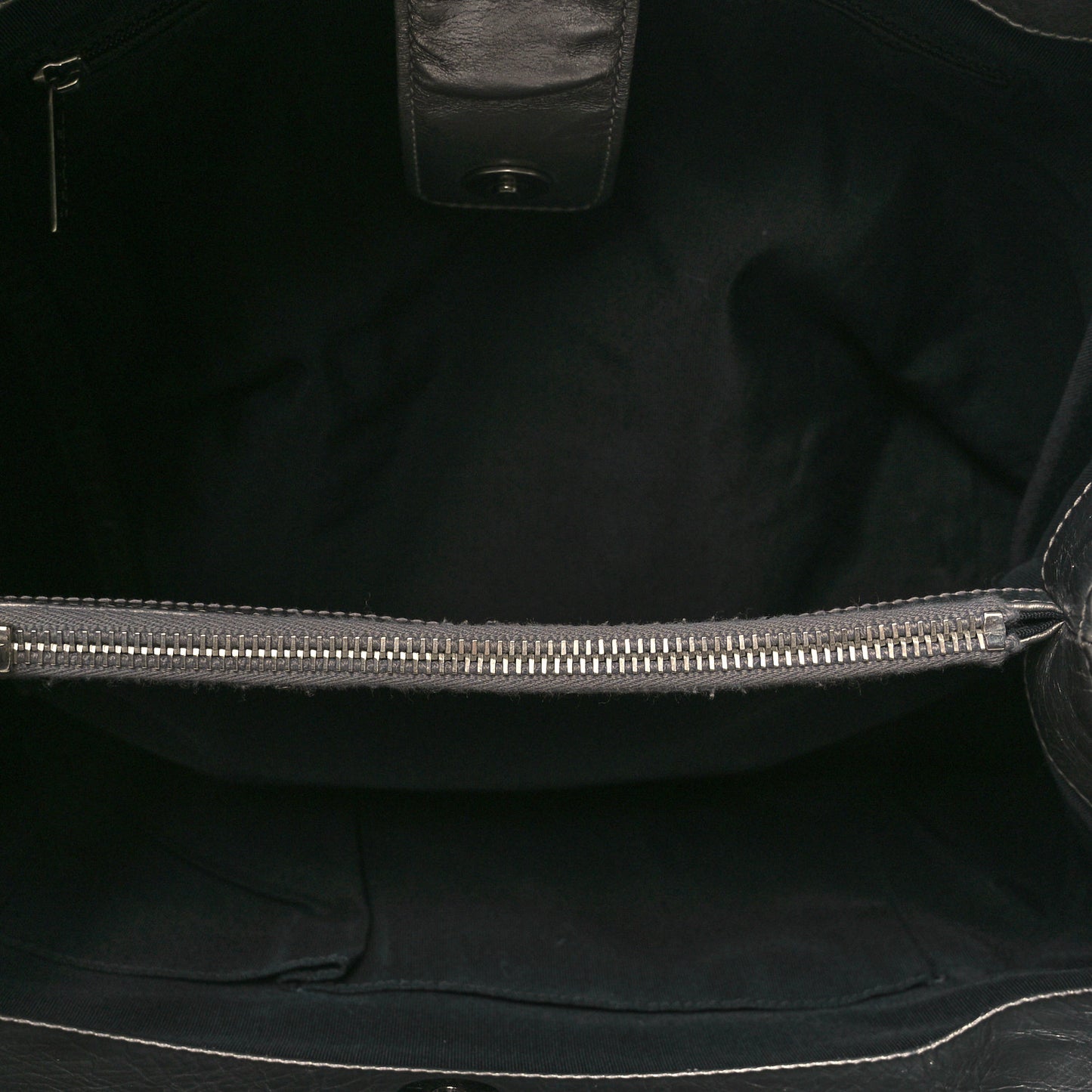 Metallic Calfskin Small Chain Me Tote Silver