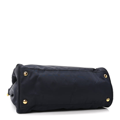 Prada Tessuto Nylon Saffiano Vela Tote Bleu 4 of 10