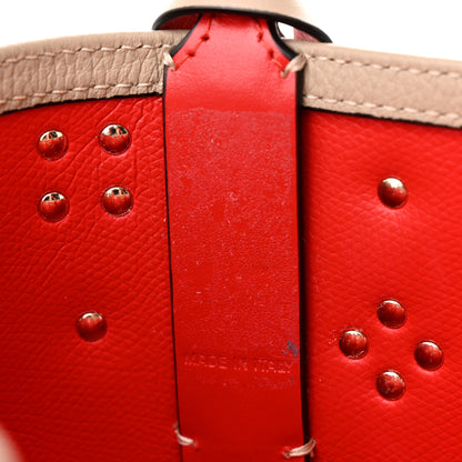 Christian Louboutin Calfskin Empire Spike Studded Mini East West Cabata Tote Feve 13 of 13